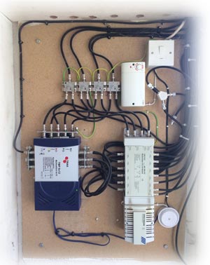 Picture of example cabling in IRS