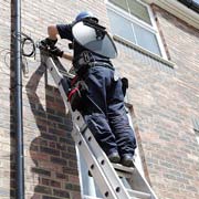 Satellite dish installation