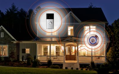 House with Ring Doorbell